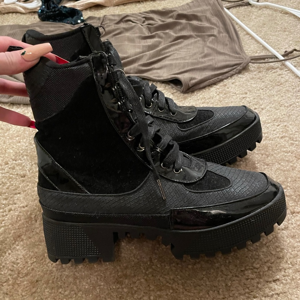 Fashion nova combat boots